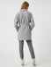  Women's Wrapped Waistbanded Coat in Grey