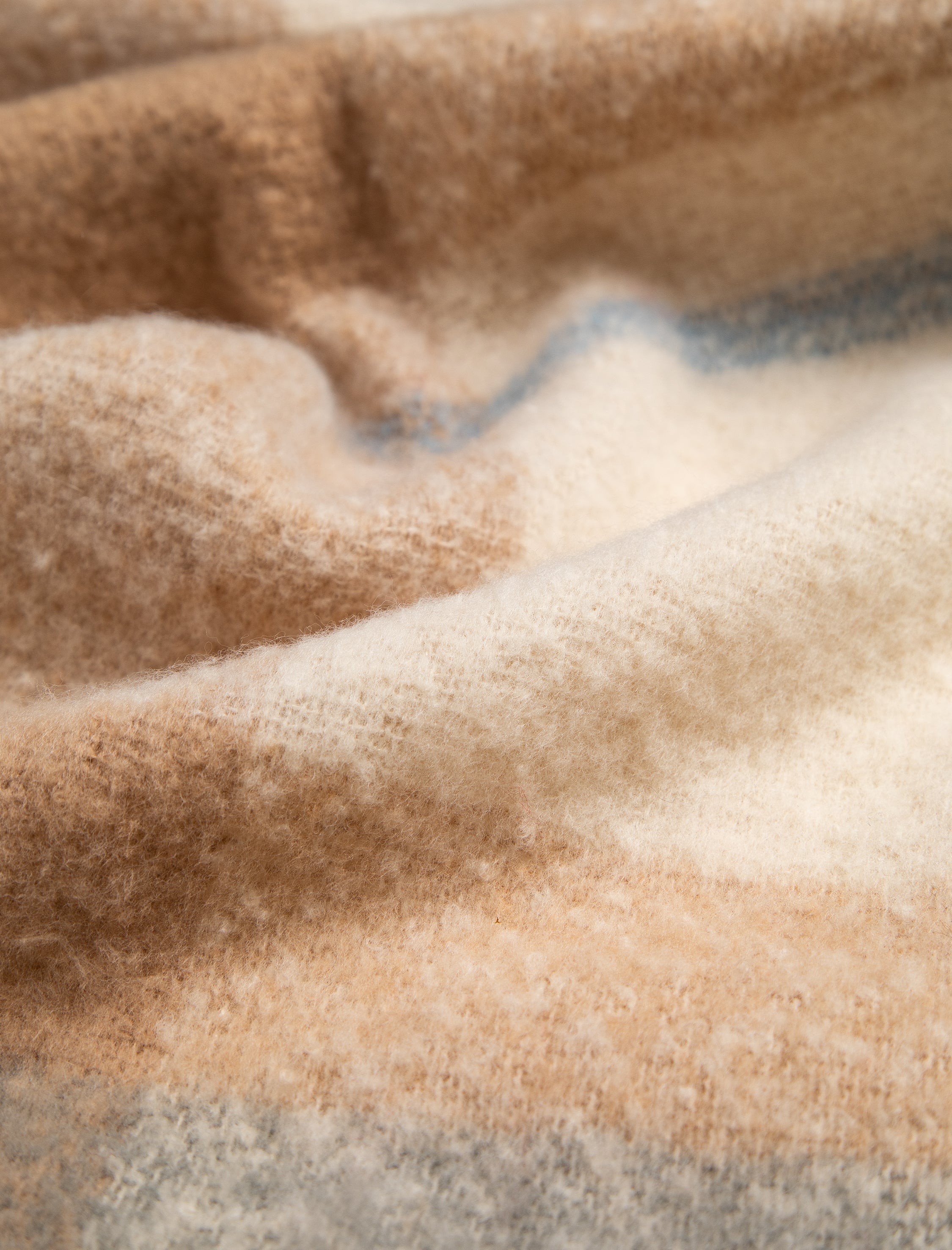 Women's Beige Checkered Scarf