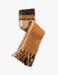 Women's Camel Checkered Scarf