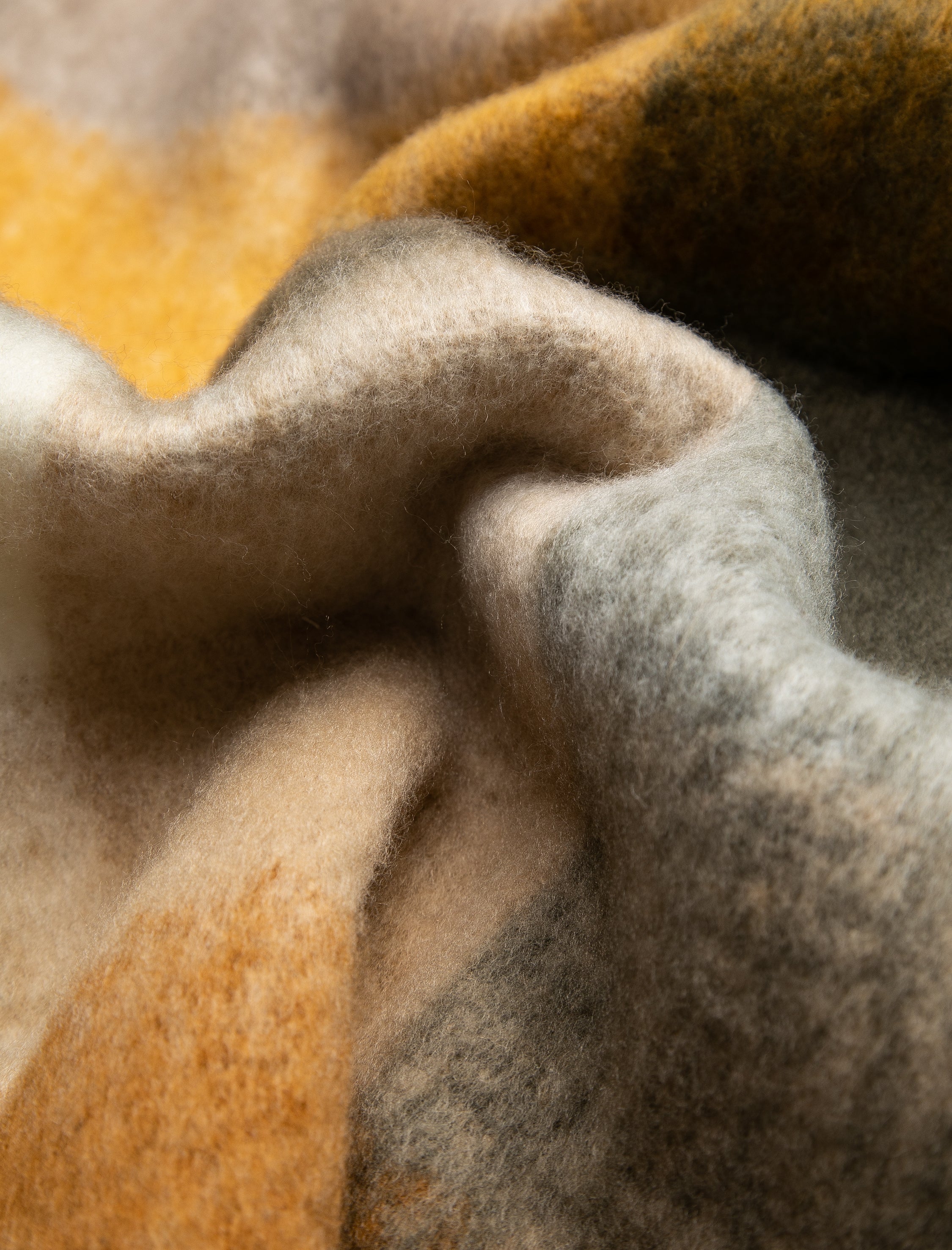 Women's Mustard Checkered Scarf