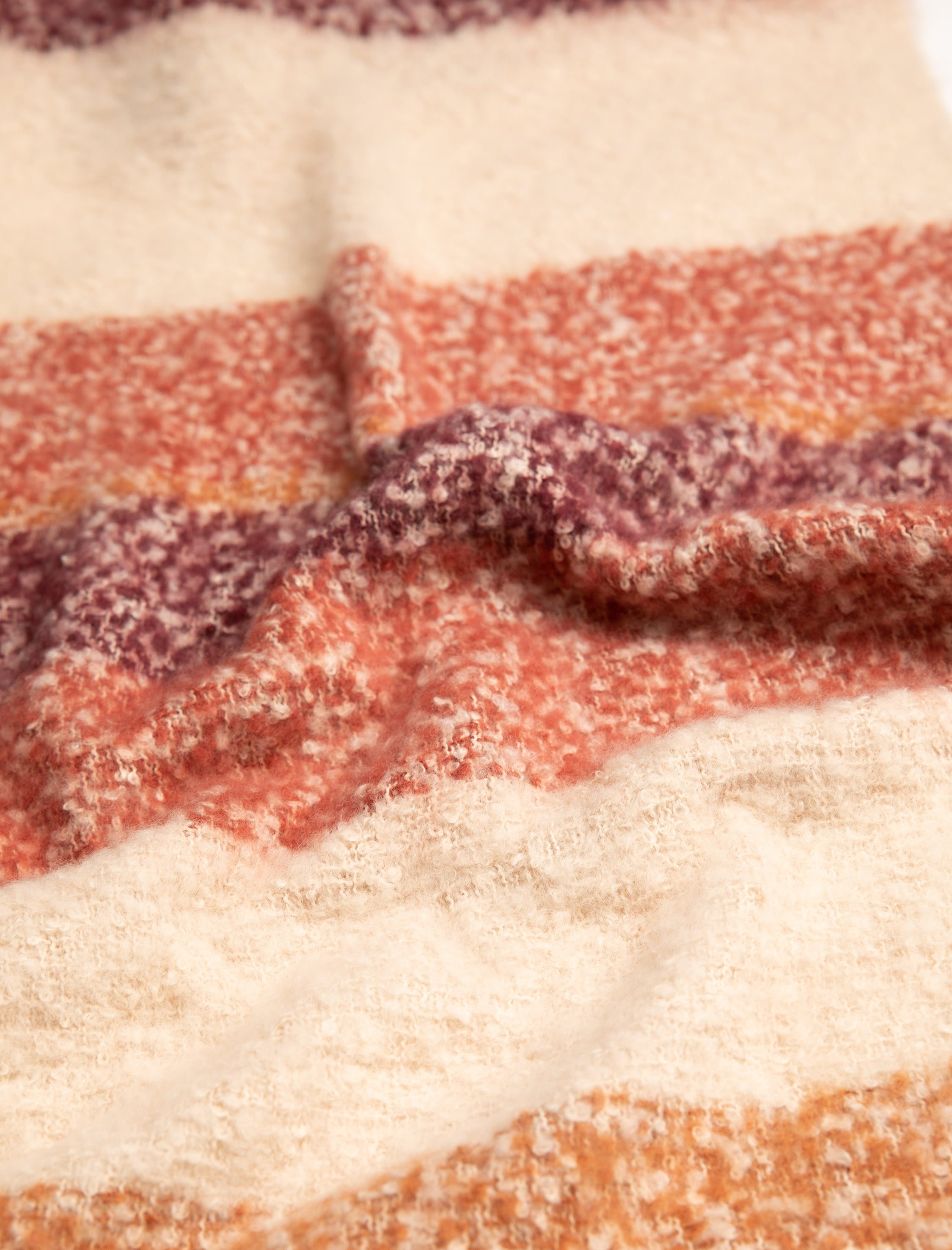 Women's Salmon Checkered Scarf