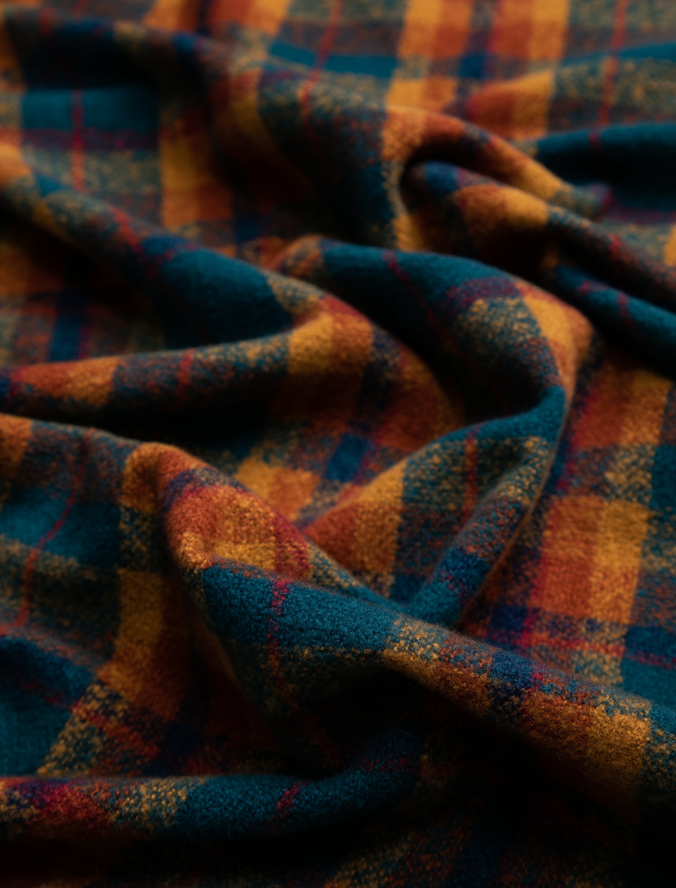 Women's Green Checkered Scarf