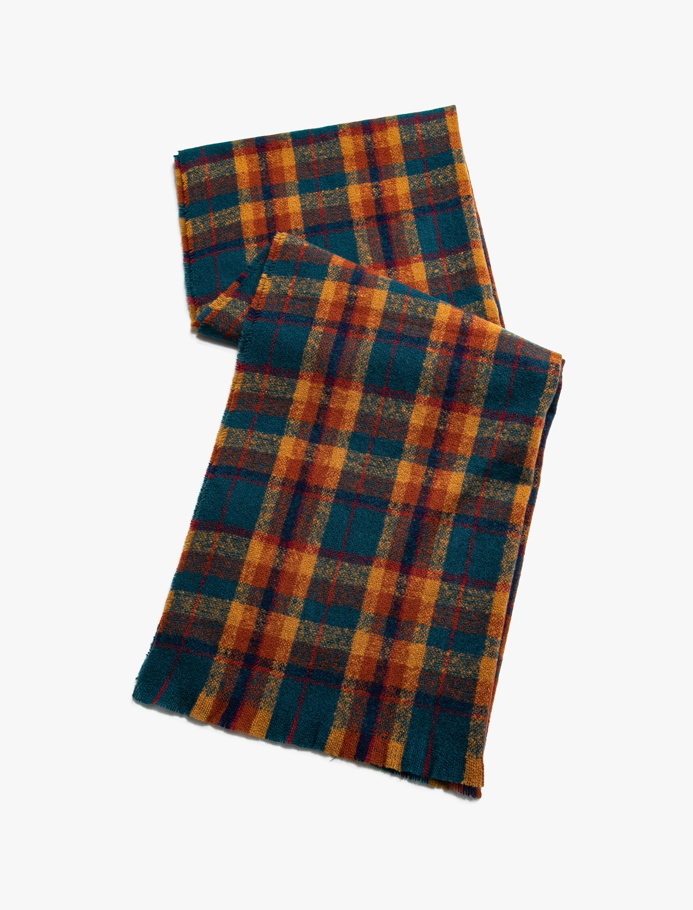 Women's Green Checkered Scarf