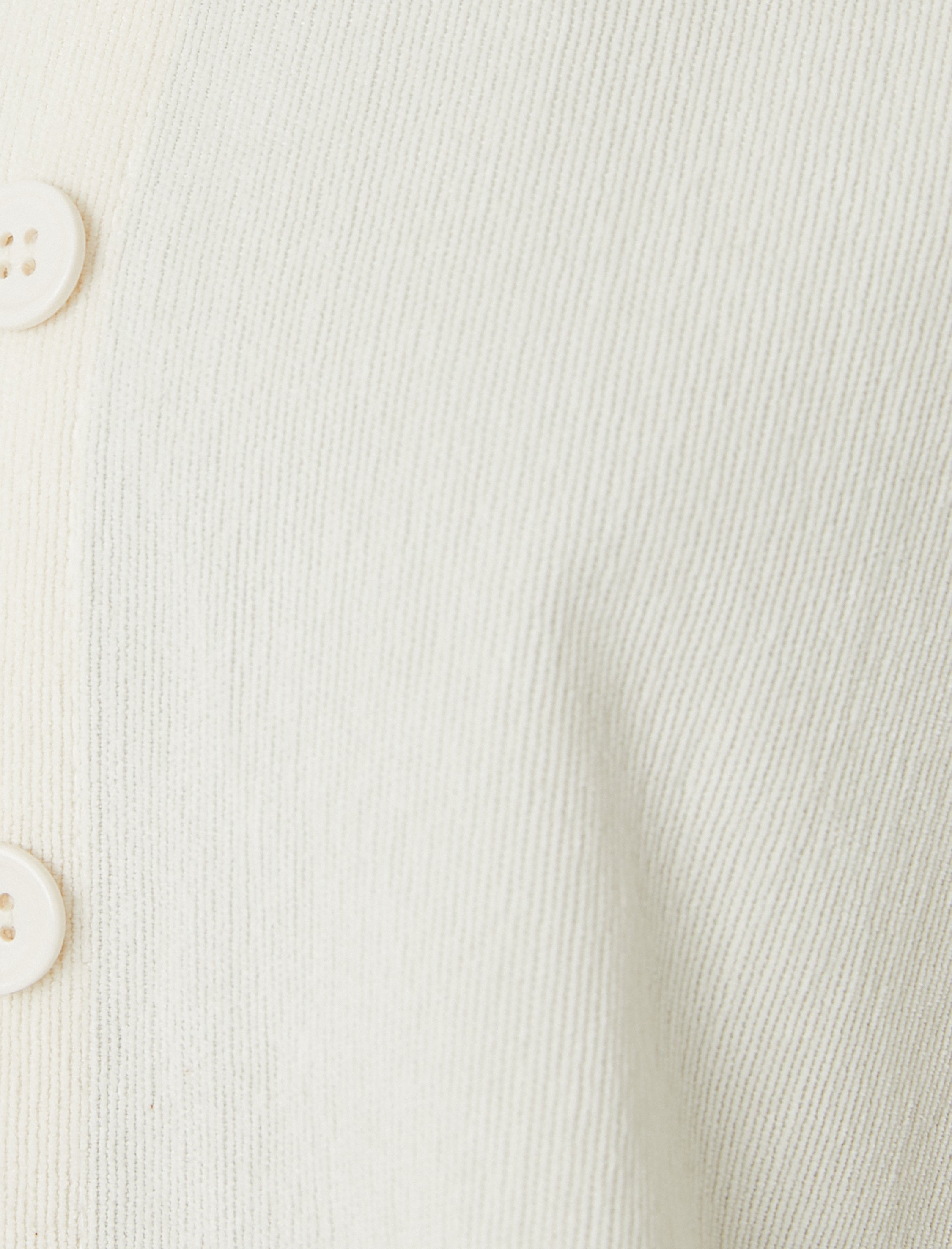 Women's Cream Oversized Cord Shacket