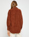 Women's Brown Oversized Cord Shacket
