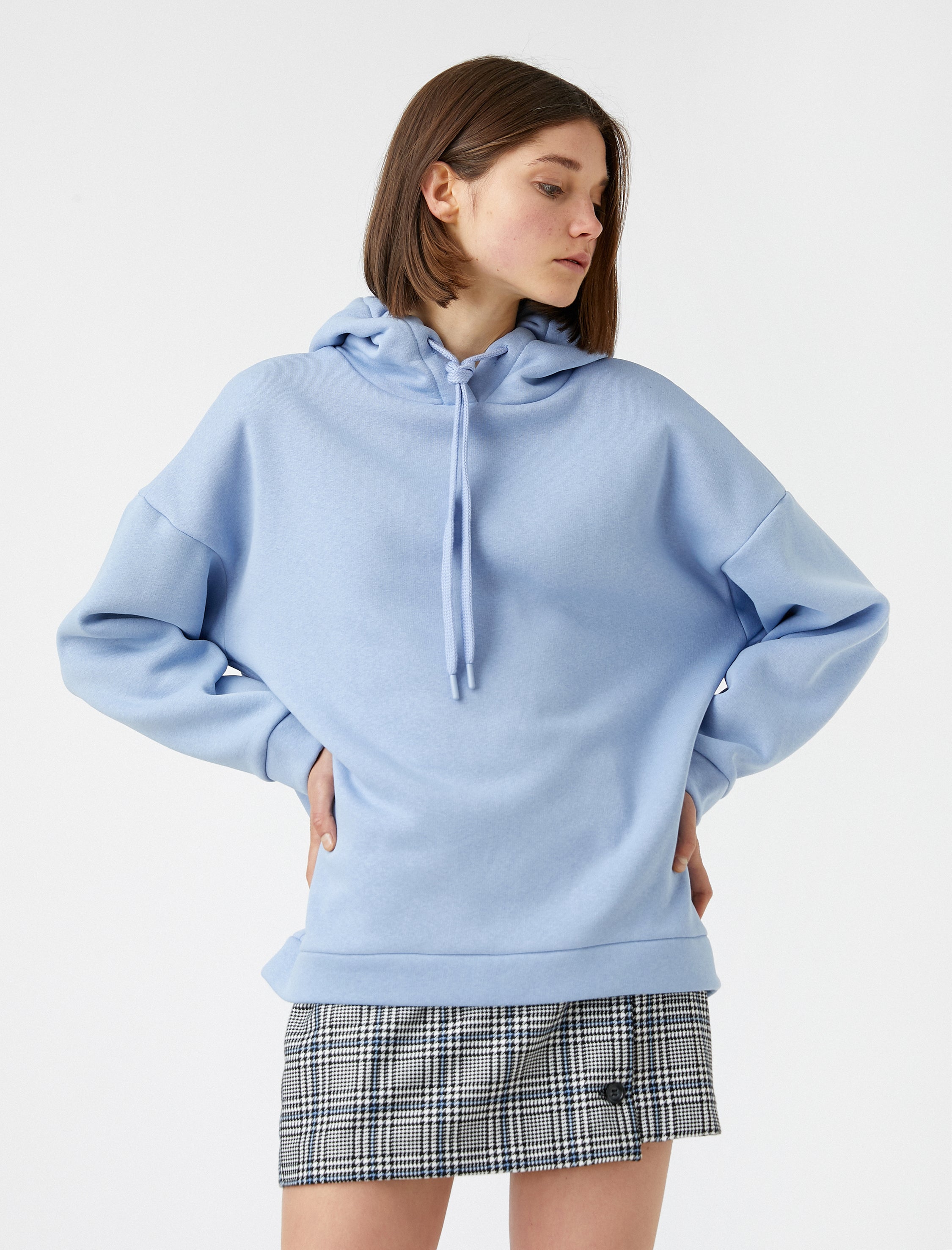 Women's Basic Hoodie in Blue