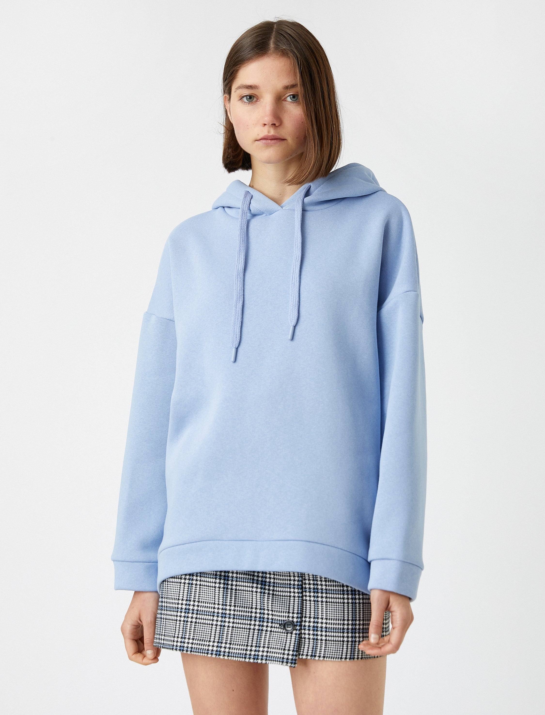 Women's Basic Hoodie in Blue
