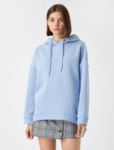 Women's Basic Hoodie in Blue