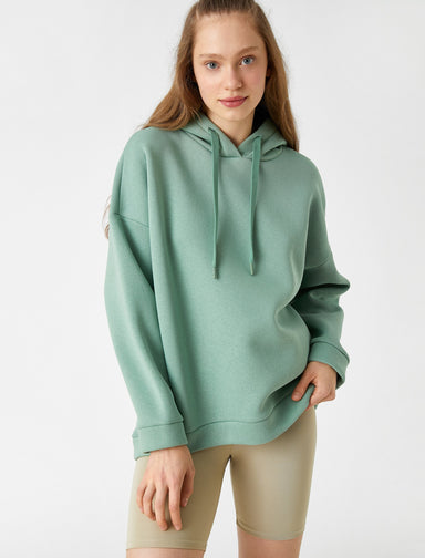 Women's Basic Hoodie in Mint