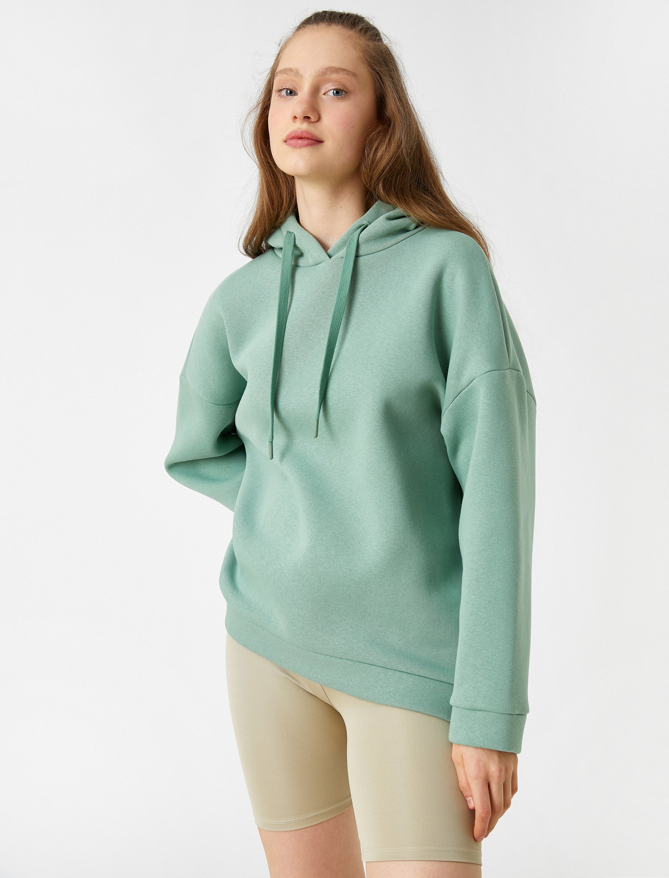 Women's Basic Hoodie in Mint