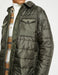 Men's Green Quilted Puffer Jacket with Chest Pockets