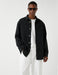 Men's Black Denim Overshirt
