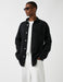 Men's Black Denim Overshirt