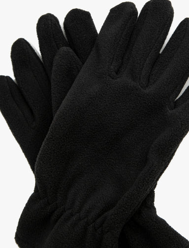 Men's Fleece Black Gloves