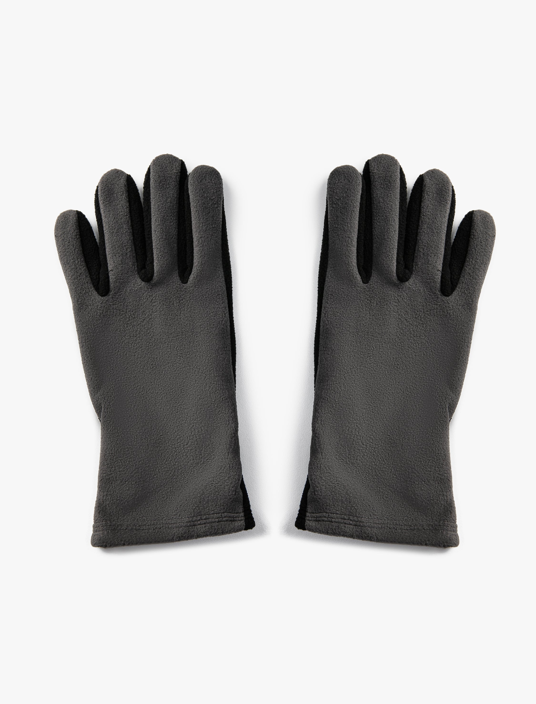 Men's Fleece Felted Anthracite Gloves