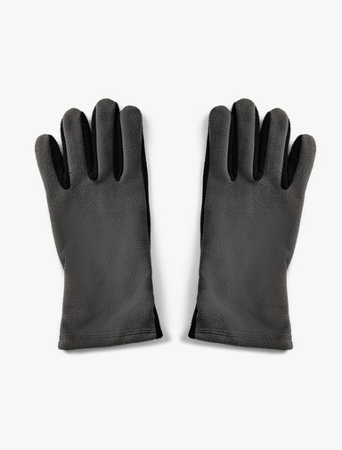 Men's Fleece Felted Anthracite Gloves