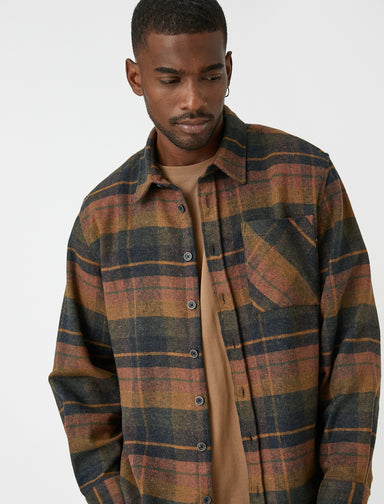 Men's Brown Plaid Lumberjack Shirt