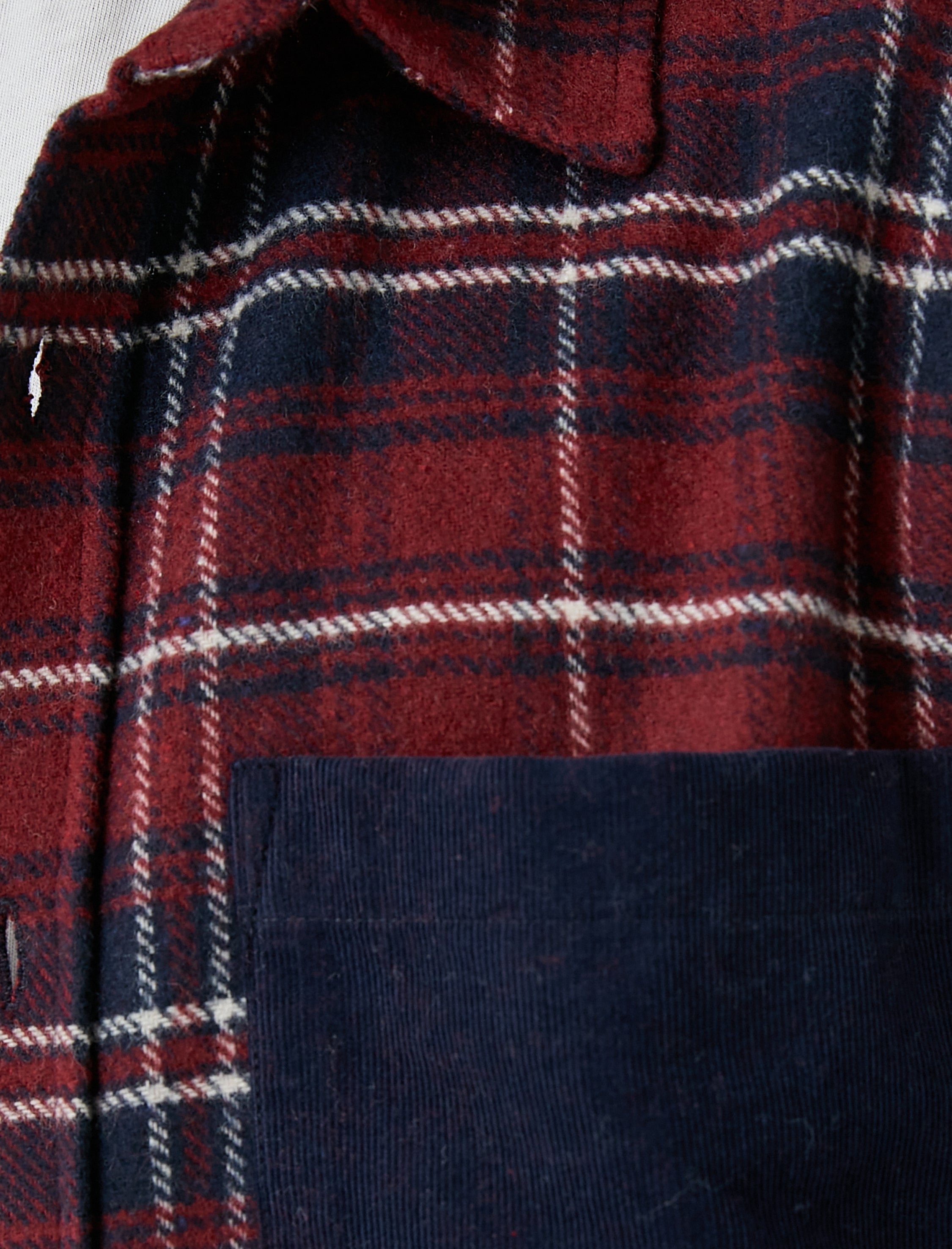 Men's Red Plaid Lumberjack Shirt with Hood and Pocket