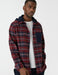 Men's Red Plaid Lumberjack Shirt with Hood and Pocket