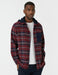 Men's Red Plaid Lumberjack Shirt with Hood and Pocket