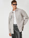 Men's Grey Overshirt Jacket with New York Initials
