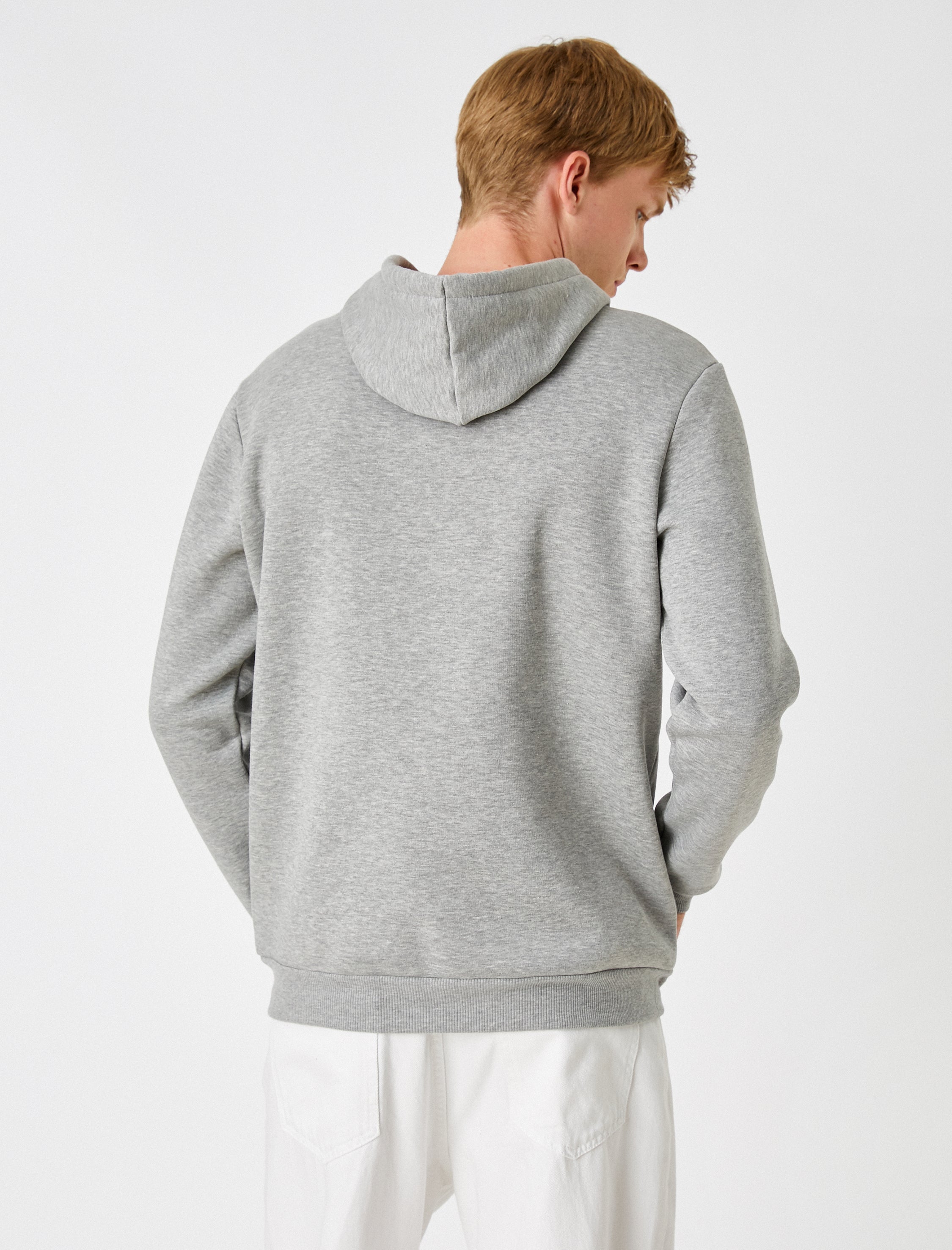 Men's Basic Hoodie in Grey
