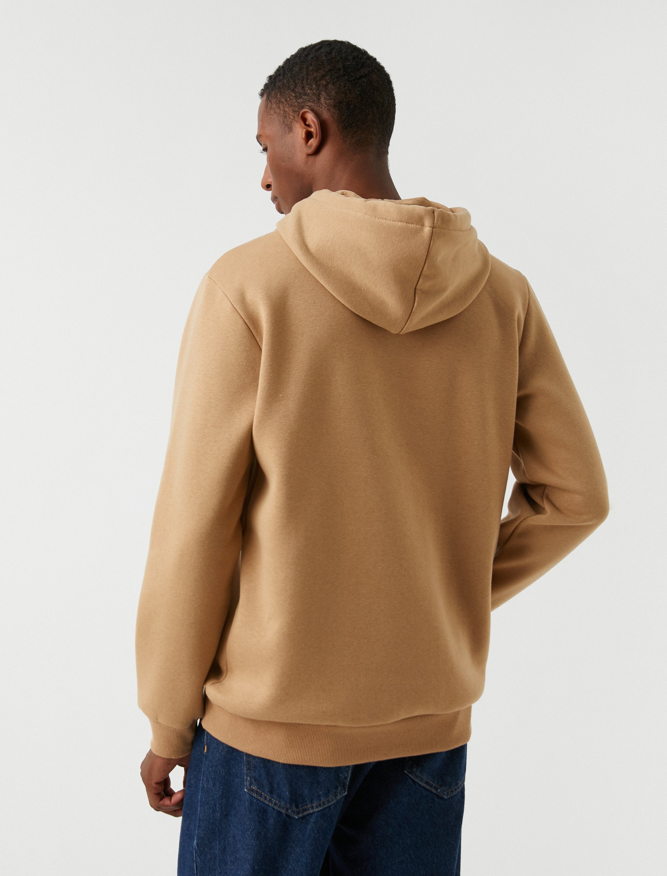 Men's Basic Hoodie in Camel