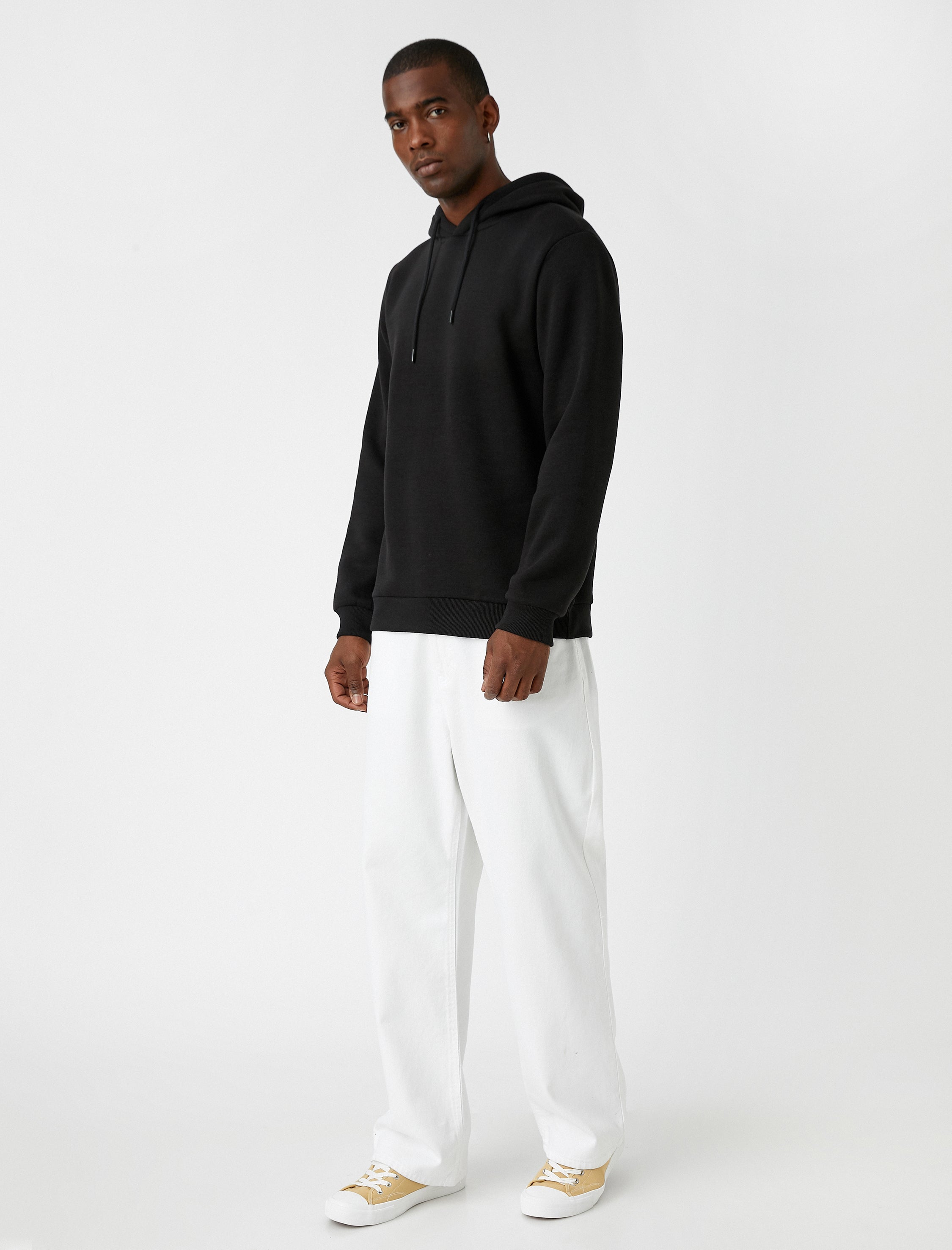 Men's Basic Hoodie in Black