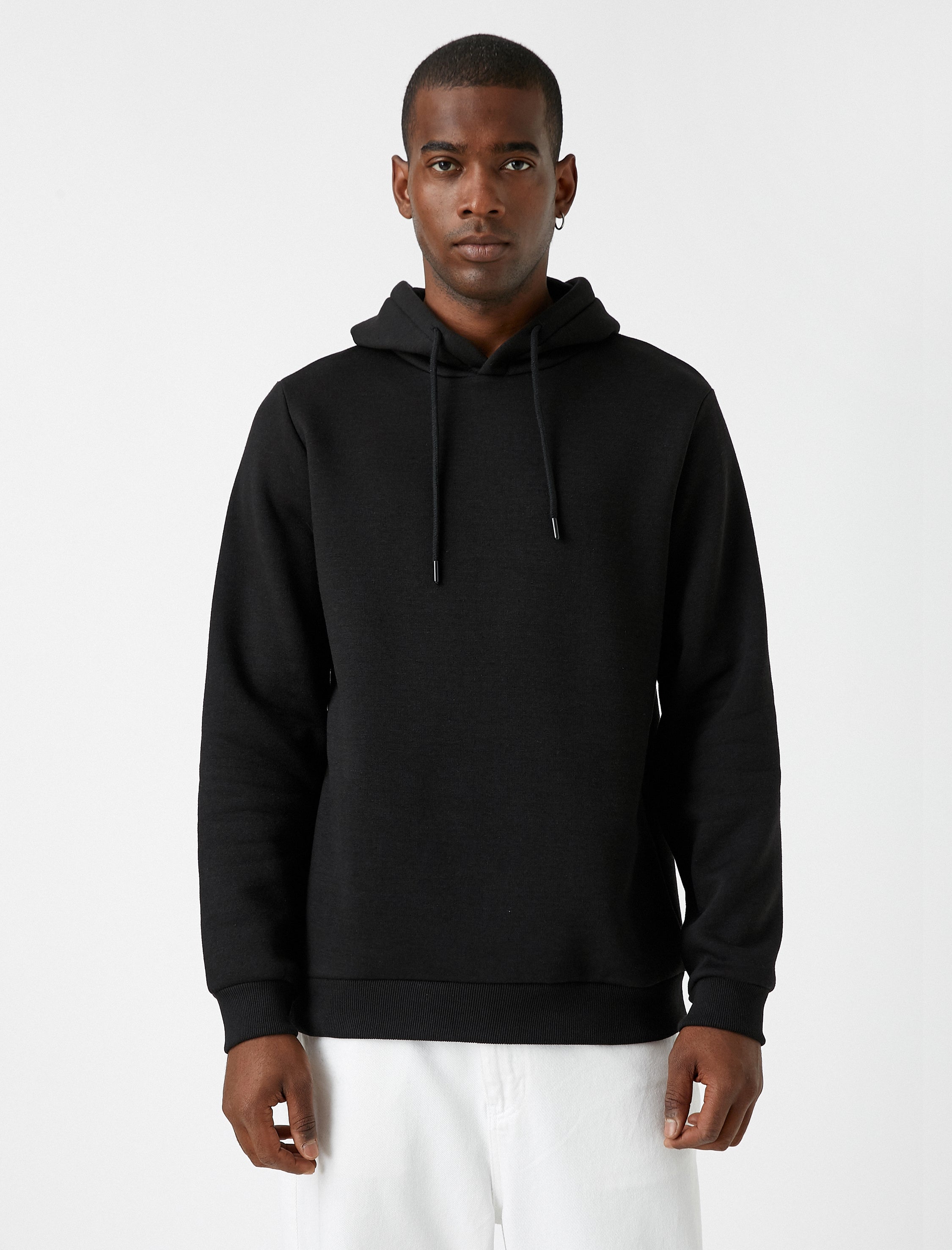 Men's Basic Hoodie in Black