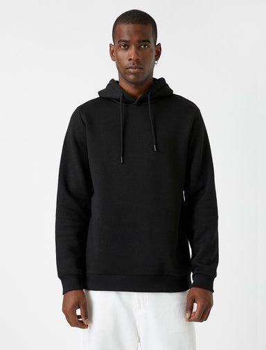 Men's Basic Hoodie in Black