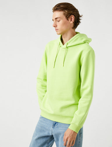 Men's Basic Hoodie in Neon Green
