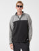 Men's Half Zip Color Blocked Fleece Sweathirt