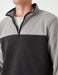 Men's Half Zip Color Blocked Fleece Sweathirt