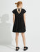 A-Line Tier Dress in Black - Usolo Outfitters-KOTON