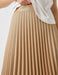 Accordion Pleated Skirt in Beige - Usolo Outfitters-KOTON