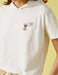 T-shirt à capuche Angel Puppy en blanc - Usolo Outfitters-KOTON
