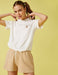 T-shirt à capuche Angel Puppy en blanc - Usolo Outfitters-KOTON
