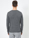 Basic Crew Neck Sweater in Charcoal - Usolo Outfitters-KOTON
