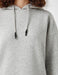 Sweat à capuche basique oversize gris - Usolo Outfitters-KOTON