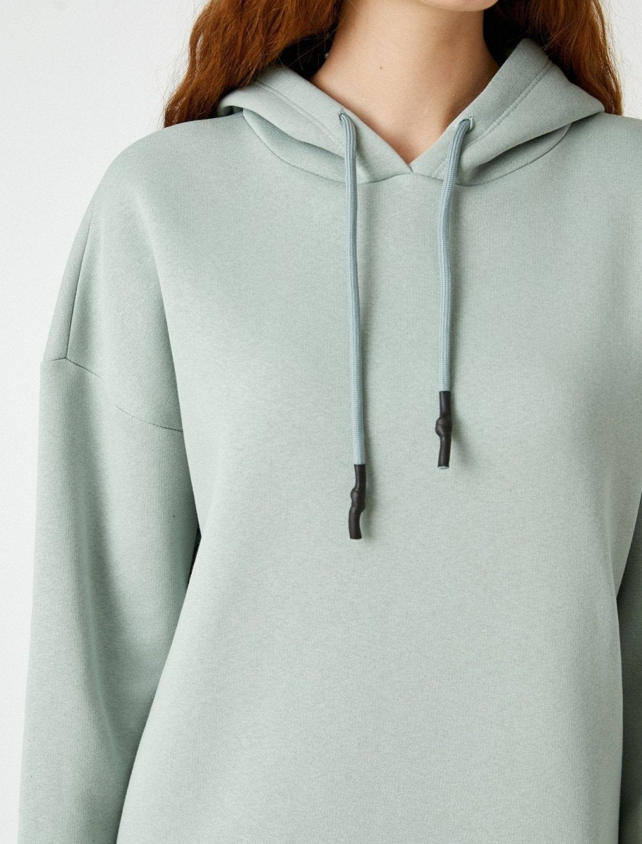 Basic Oversize Hoodie in Mint - Usolo Outfitters-KOTON