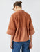 Boxy Crop Bell Sleeve Shirt in Clay - Usolo Outfitters-KOTON