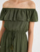 Bustier Top Maxi Dress in Green - Usolo Outfitters-KOTON