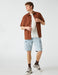 Cargo Denim Short in Light Wash - Usolo Outfitters-KOTON