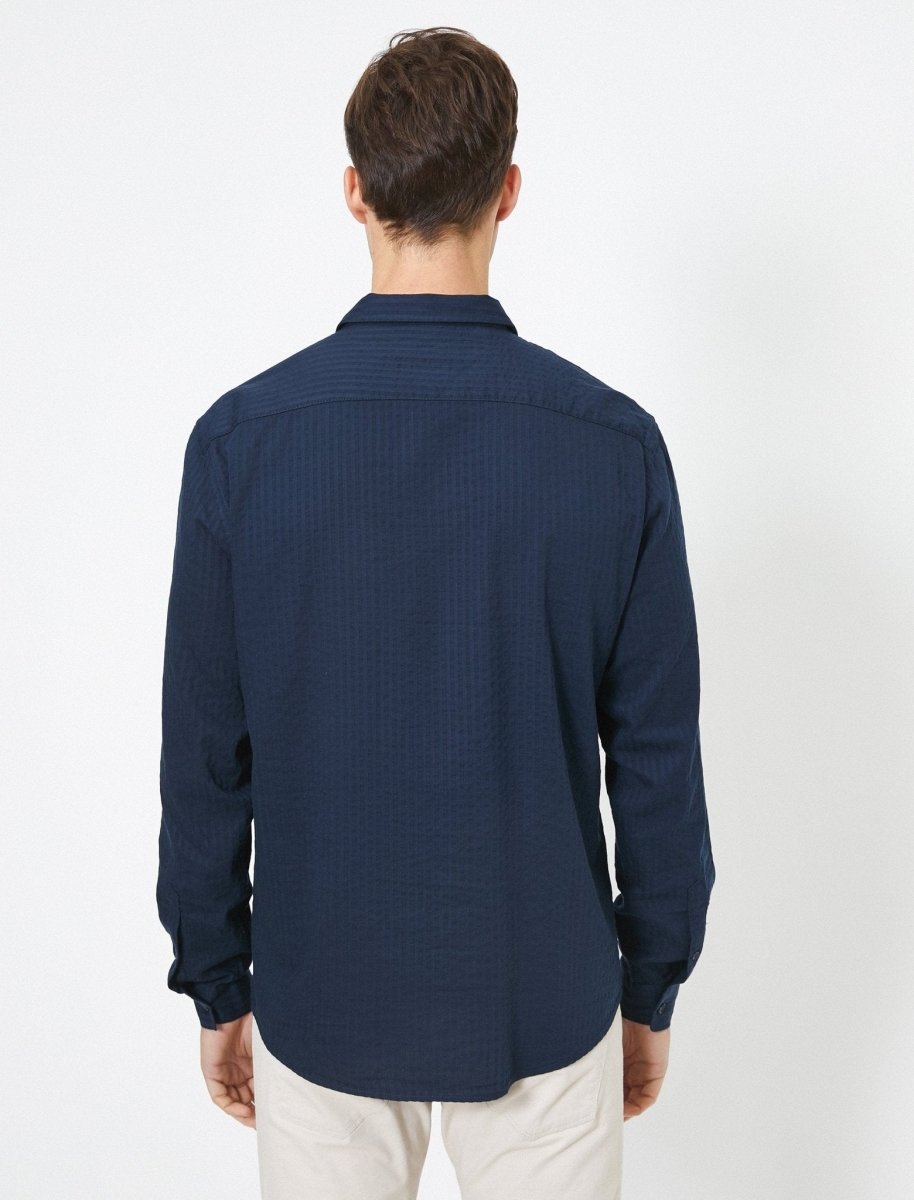 Casual Shirt in Navy - Usolo Outfitters-KOTON