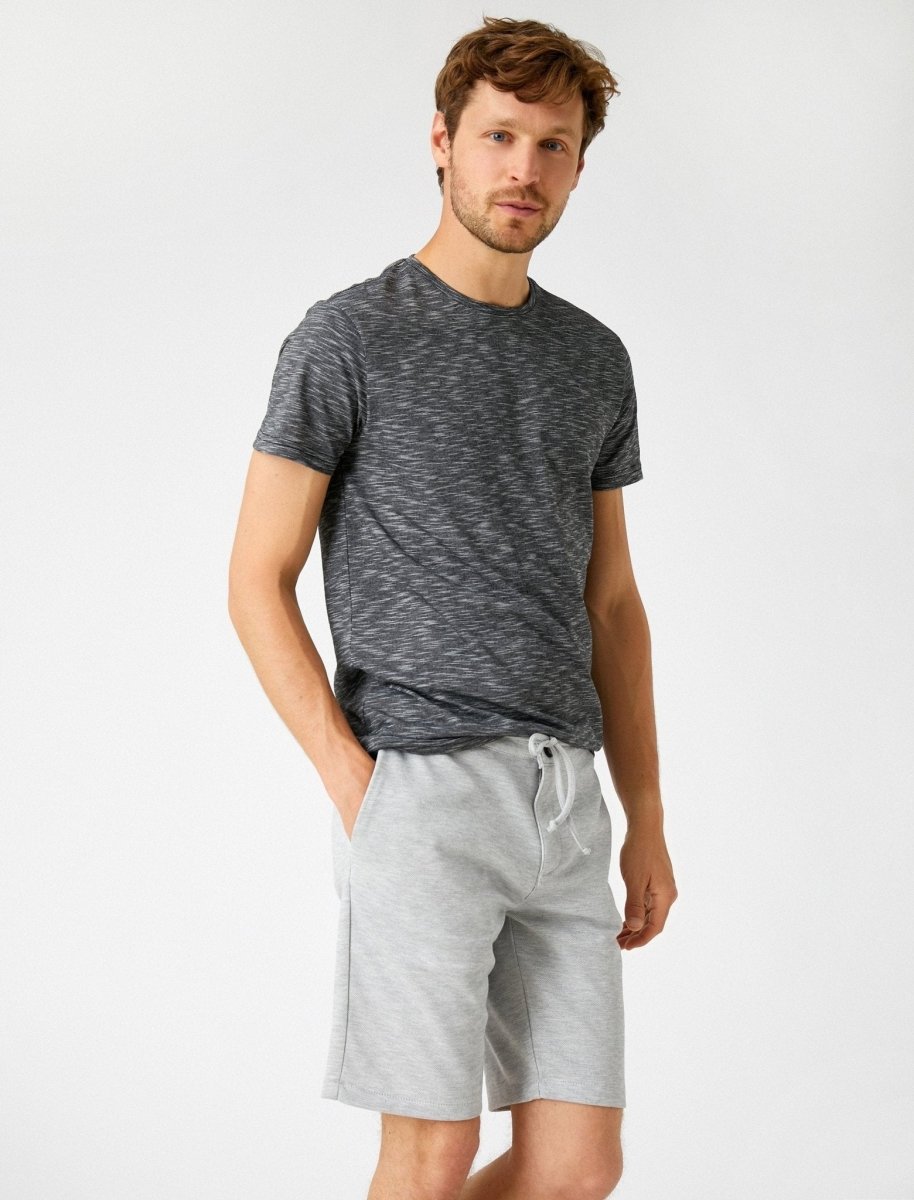 Chambray 10.5'' Chino Shorts in Gray - Usolo Outfitters-KOTON