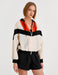 Veste zippée de survêtement à blocs de couleurs orange - Usolo Outfitters-KOTON