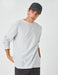 T-shirt à manches longues et col rond en gris - Usolo Outfitters-KOTON