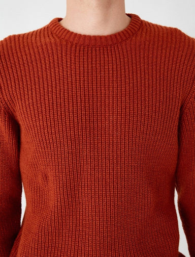 Crew Neck Sailor Sweater in Clay - Usolo Outfitters-KOTON