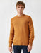 Crewneck Marled Knit Sweater in Camel - Usolo Outfitters-KOTON