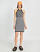 Crochet High Neck Mini Dress in Black Stripe - Usolo Outfitters-KOTON